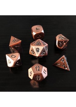 10mm Mini Metal Dice - Bright Bronze